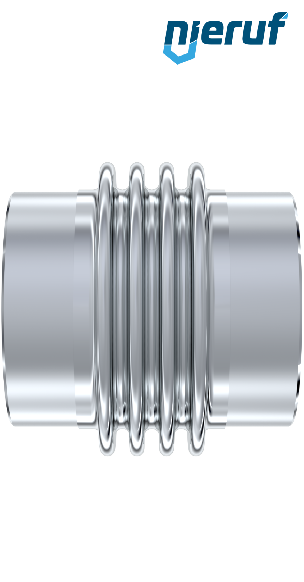 Giunto di dilatazione assiale DN125 - 139,7mm versione KP05 estremità a saldare e manicotto in acciaio inox