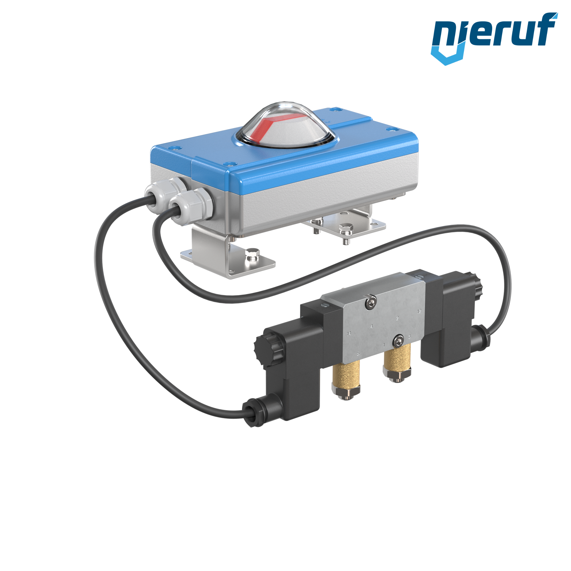 Regolatore di posizione PS01 per attuatori pneumatici a doppio effetto volume d'aria a partire da 5 l