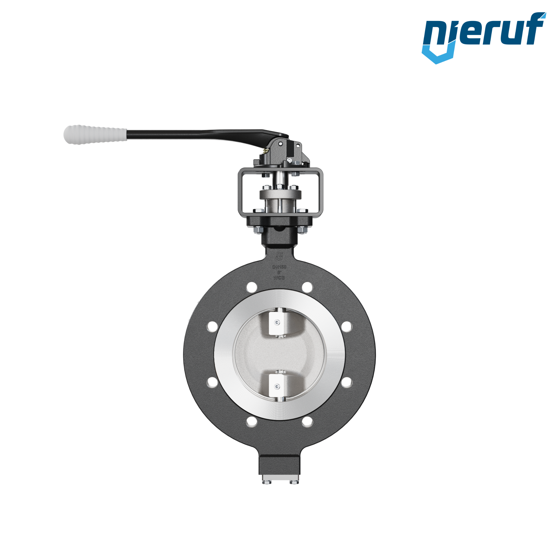 valvola a farfalla doppio eccentrico AK12 DN 150 ANSI150 leva a mano