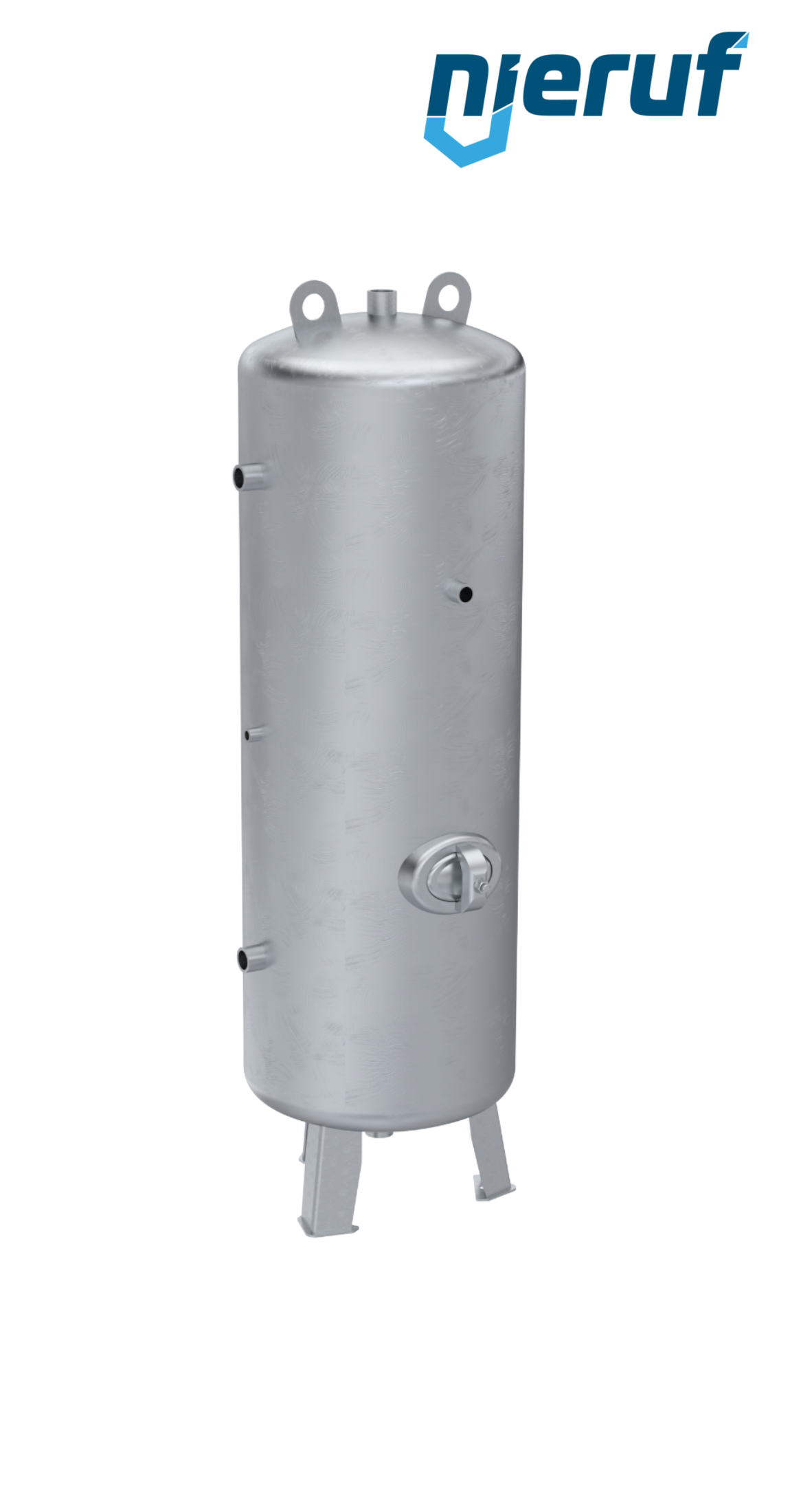 Serbatoio a pressione verticale BE01 350 litri, 0-11 bar, acciaio primerizzato