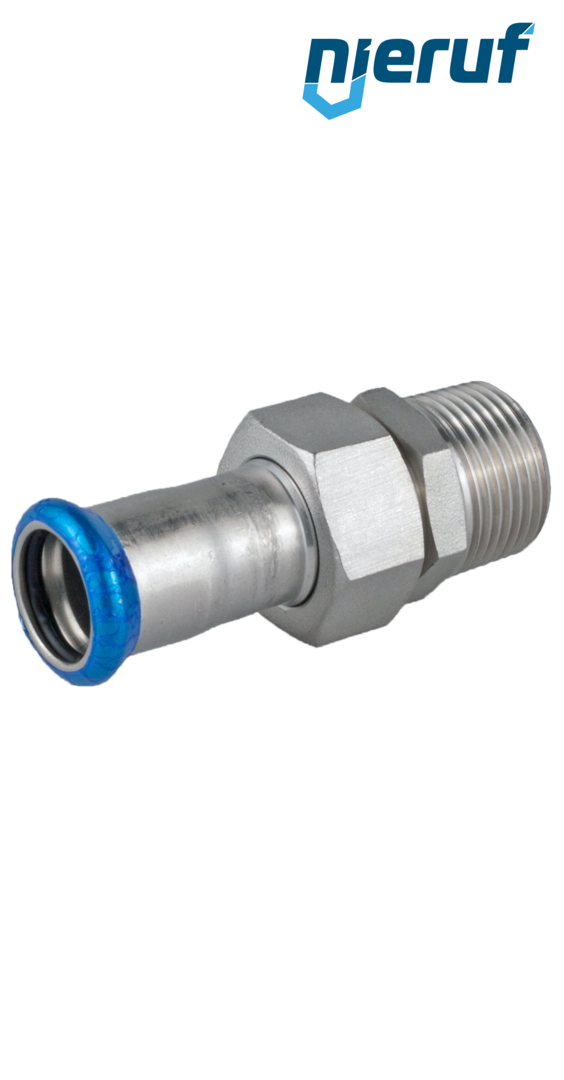 Raccordi dritti a pressare F DN50 - 54,0 mm filettatura esterna 2" pollici acciaio inox