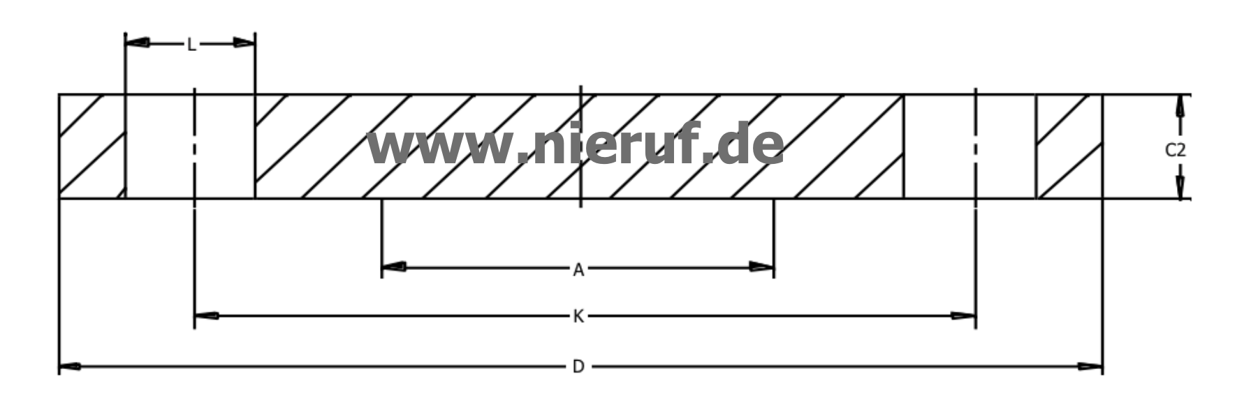 flangia cieca DN400 PN10 EN1092-1 05 A 1.4541